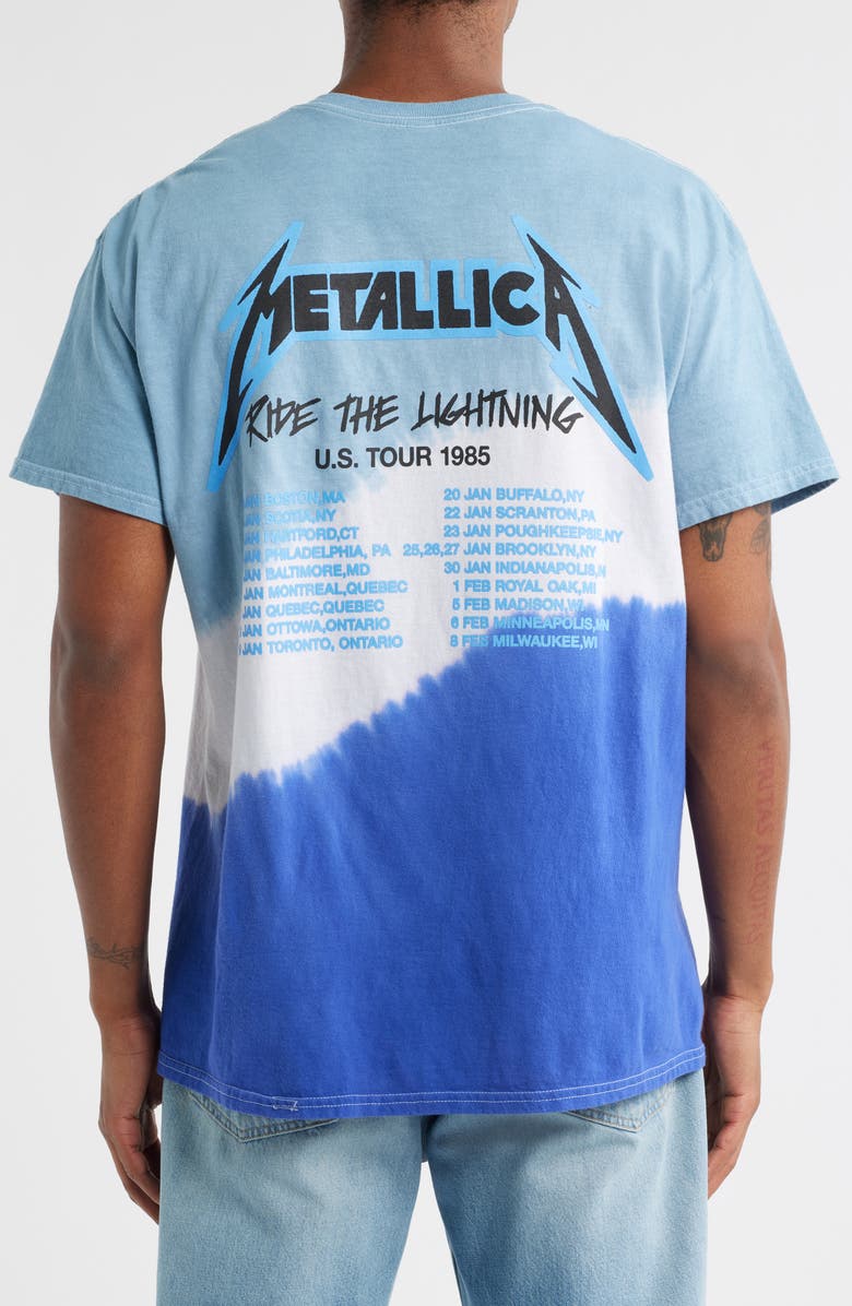 Merch Traffic Metallica Ride the Lightening Graphic T-Shirt, Alternate, color,
