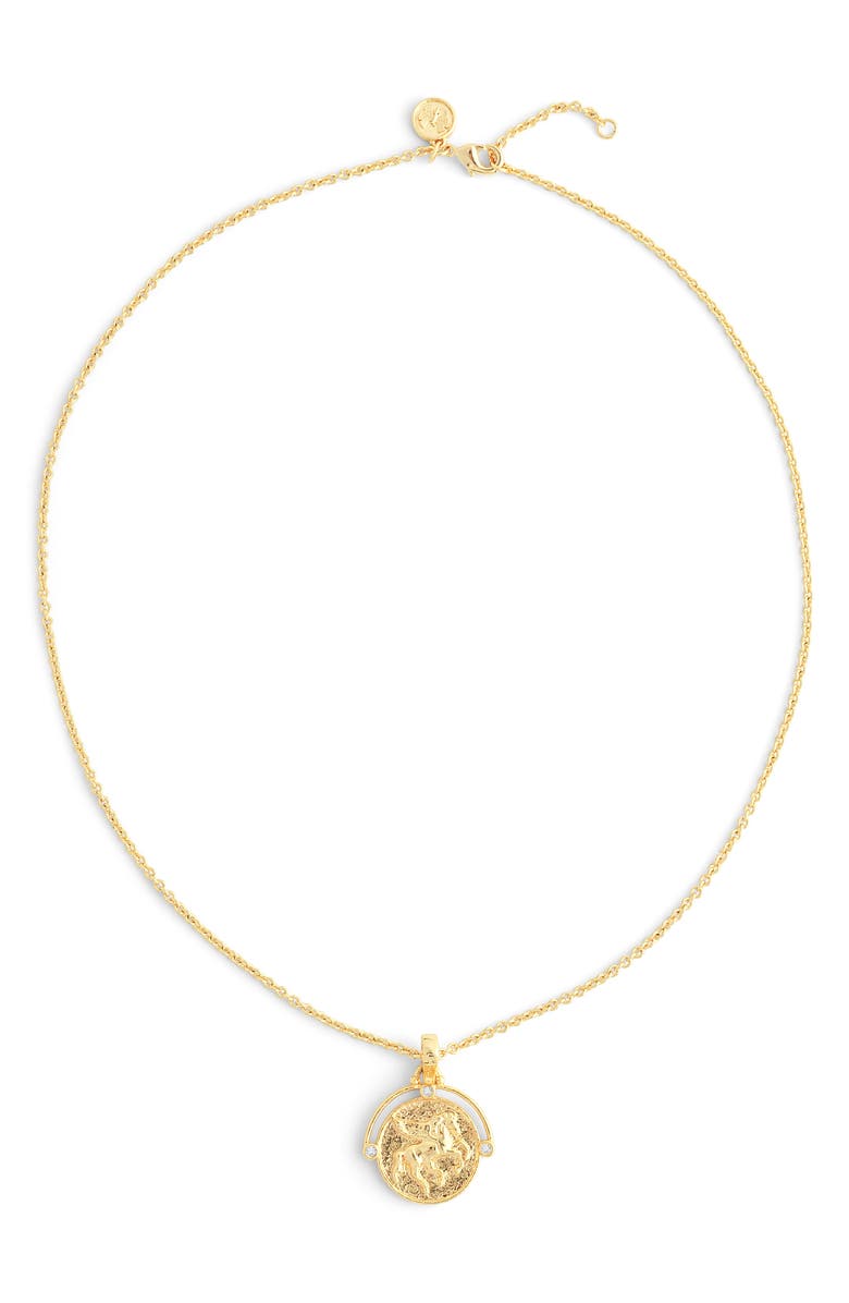 Anabel Aram Jewelry Pegasus Pendant Necklace, Main, color, Gold