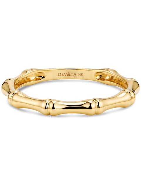 Devata Band Ring in 14K Gold