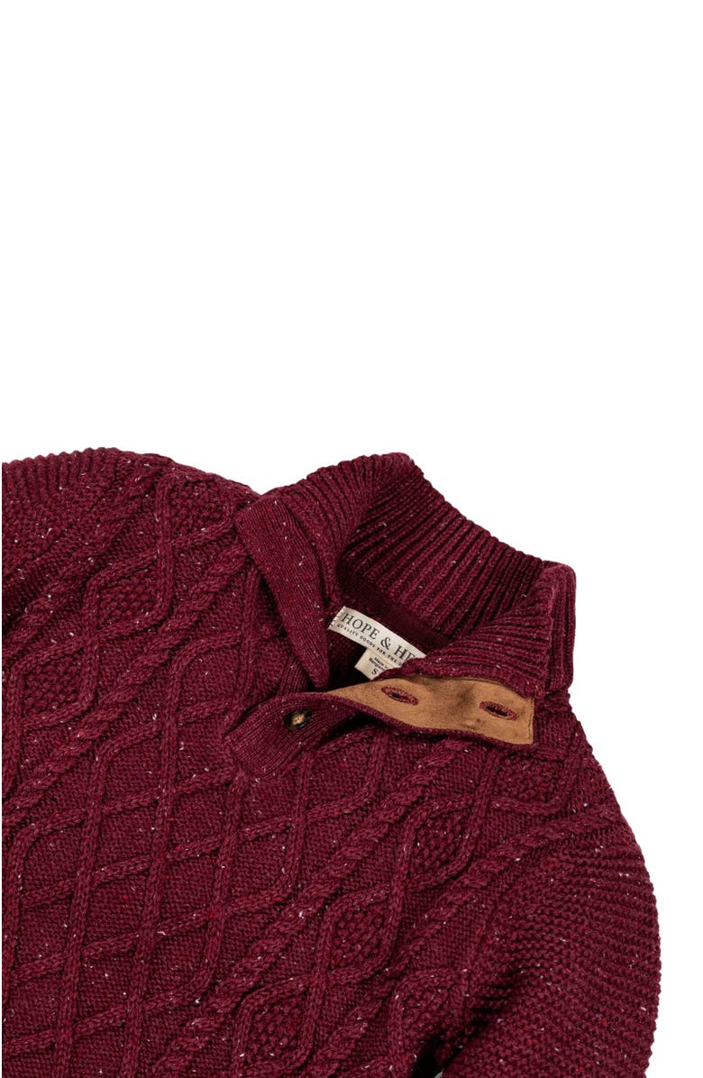 Hope & Henry Baby Boys' Mock Neck Cable Sweater, Infant, Alternate, color, 