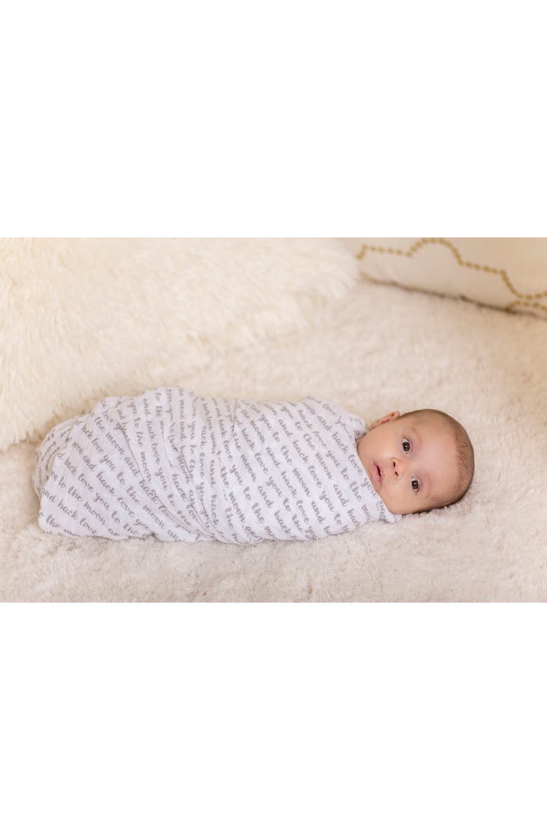 Bébé au Lait 2-Pack Muslin Swaddling Cloths & Car Seat Cover Set, Alternate, color, 