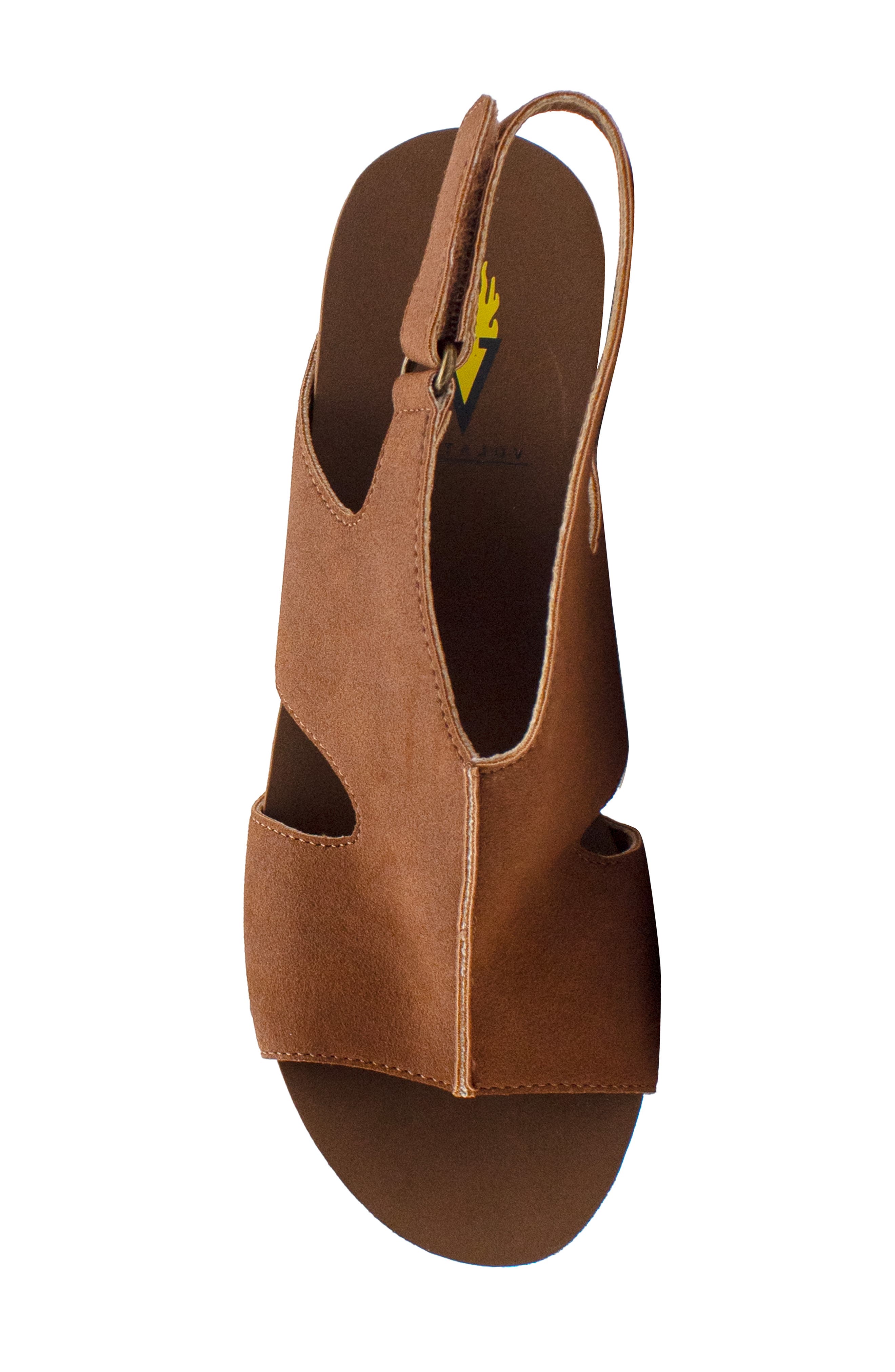 Volatile Beecher Slingback Platform Wedge Sandal, Alternate, color, Cognac