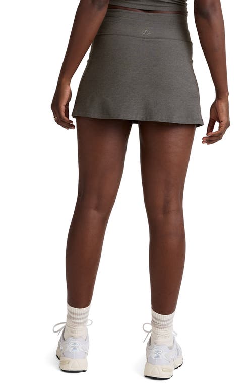 Beyond Yoga Space Dye Go Pocket Skort In Gray