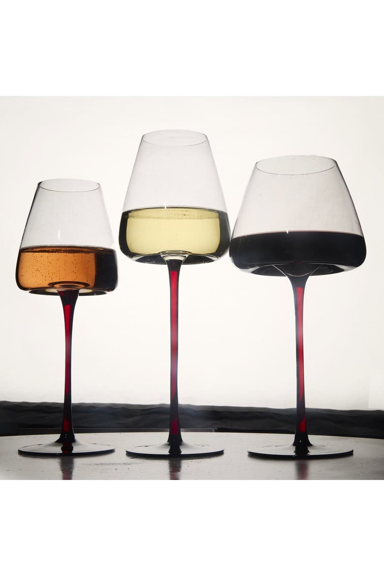 Extra Large Concave Champagne Glasses - 24oz - Set of 2, Alternate, color, Clear