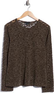 Sanctuary Don't Be Shy Long Sleeve Lace Top