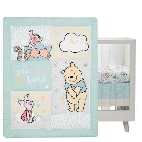 Disney Baby Winnie the Pooh Hugs 3-Piece Nursery Crib Bedding Set