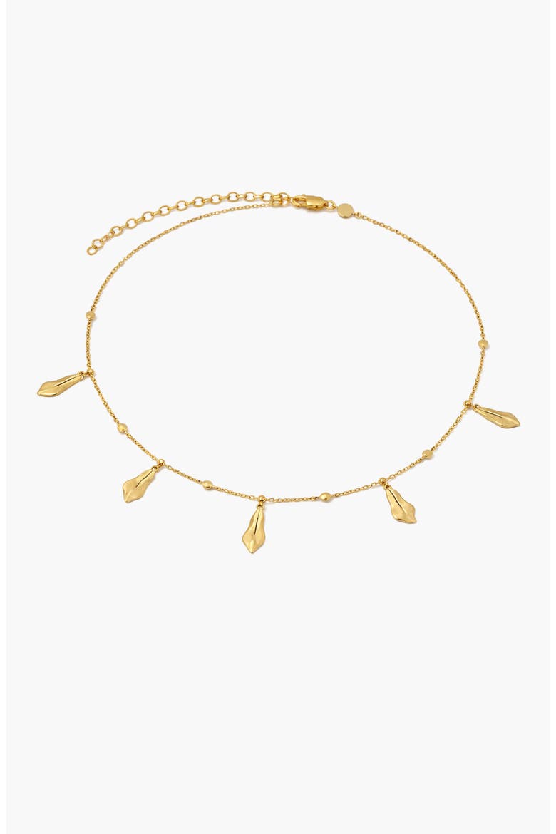 Mino Charm Choker Necklace in Gold, Alternate, color, Gold