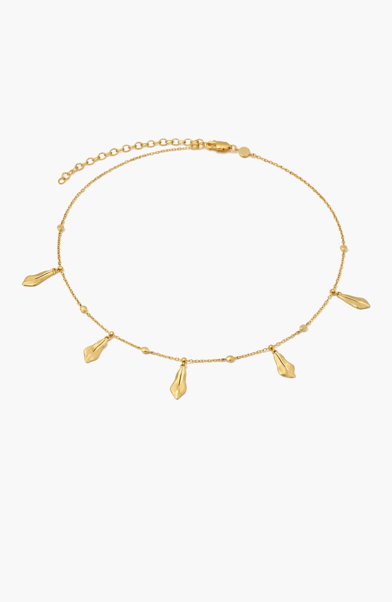 YOJ Mino Charm Choker Necklace in Gold, Alternate, color, Gold