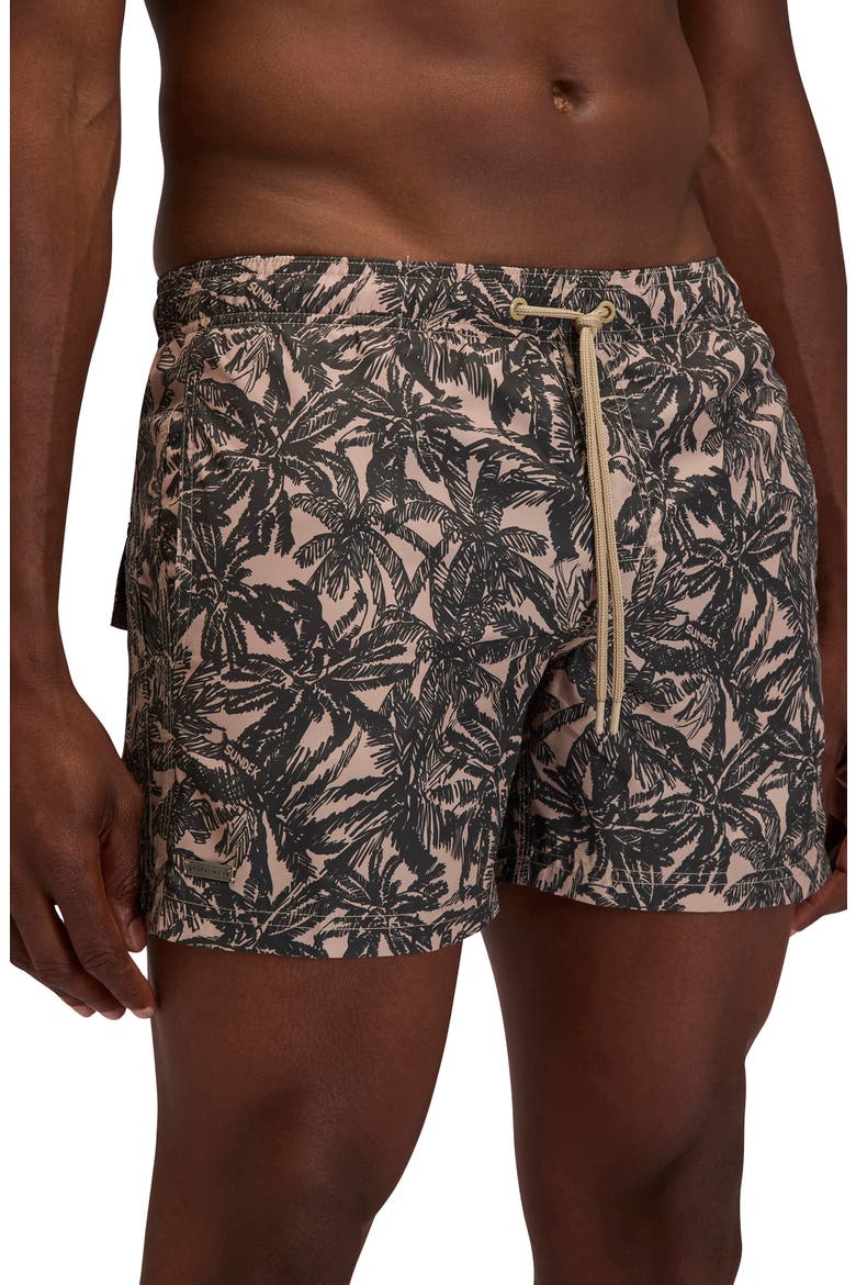 Print Swim Trunks, Alternate, color, SAFARI