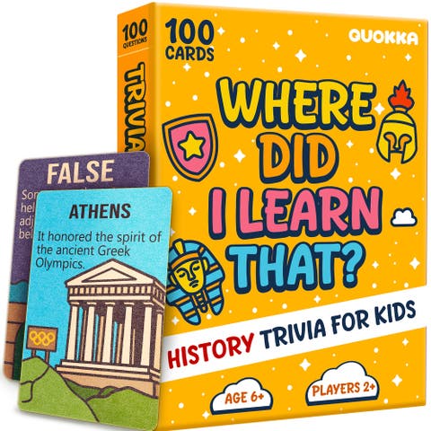 Kids Trivia Card Games - World, Space, History & Human Body