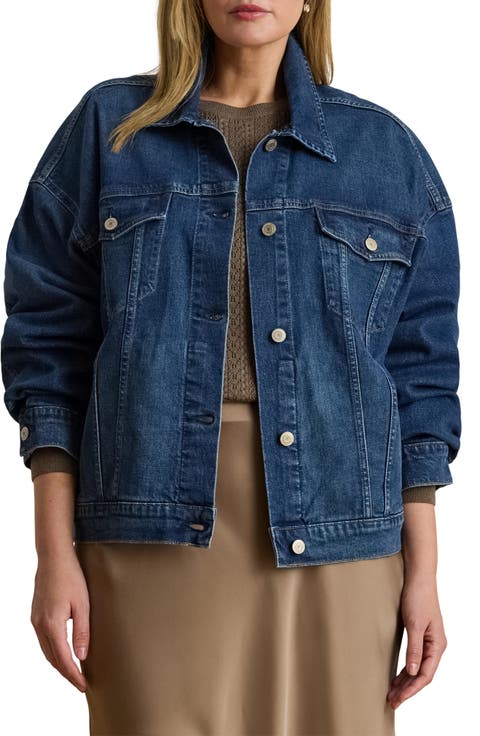 Macmey Denim Trucker Jacket (Atecco Wash) (Plus)