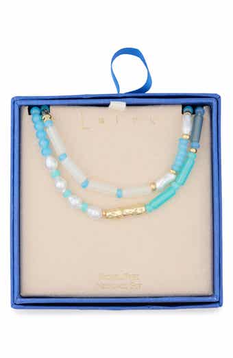 Leith Two-Row Beaded Necklace