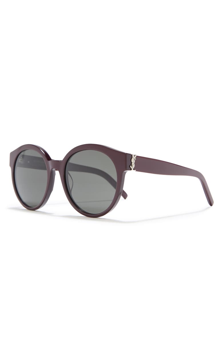 Saint Laurent 54mm Round Sunglasses, Alternate, color,