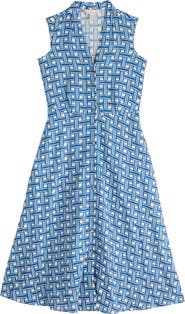 Seasalt Cornwall Carved Wood Sleeveless Linen Midi Dress