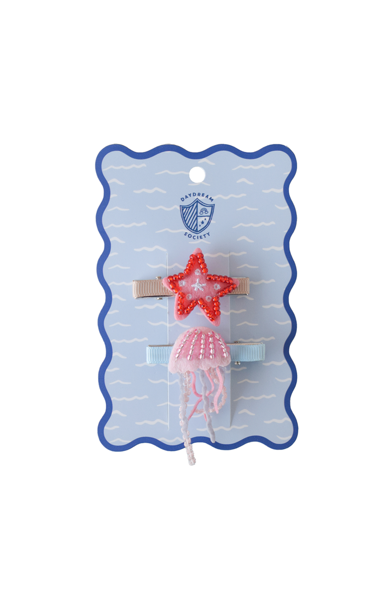 Daydream Society Seaside Jellyfish & Starfish Clip Set, Main, color, Assorted Pre-Pack