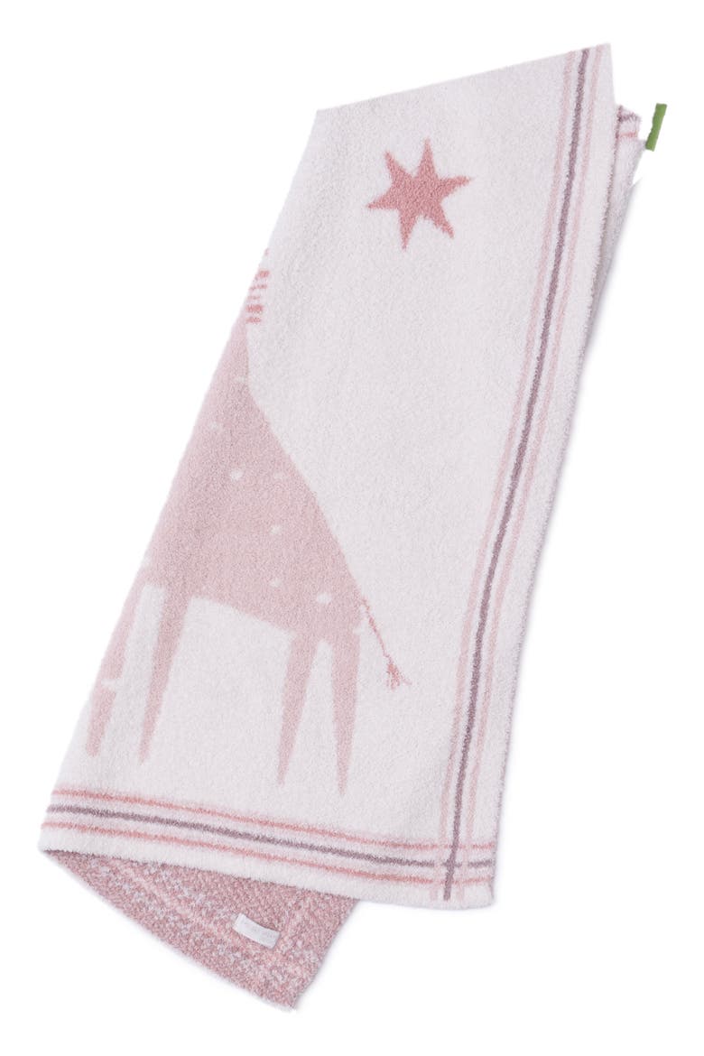 Giraffe Jacquard CozyChic® Stroller Blanket, Alternate, color, DUSTY ROSE MULTI