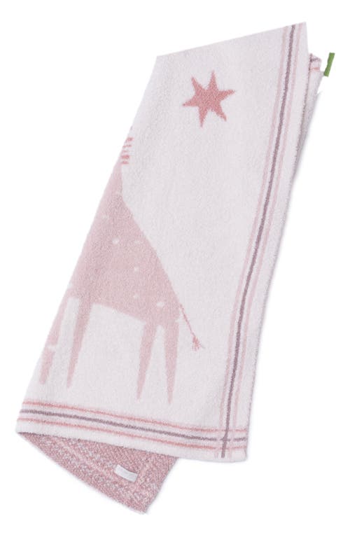 Barefoot Dreams Giraffe Jacquard Cozychic® Stroller Blanket In Pink