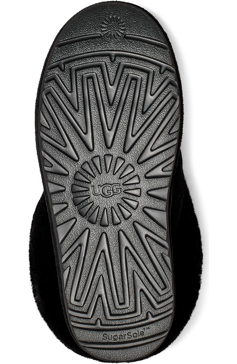 UGG<sup>®</sup> Tazzlita Genuine Shearling Trim Platform Slipper, Alternate, color, Blk