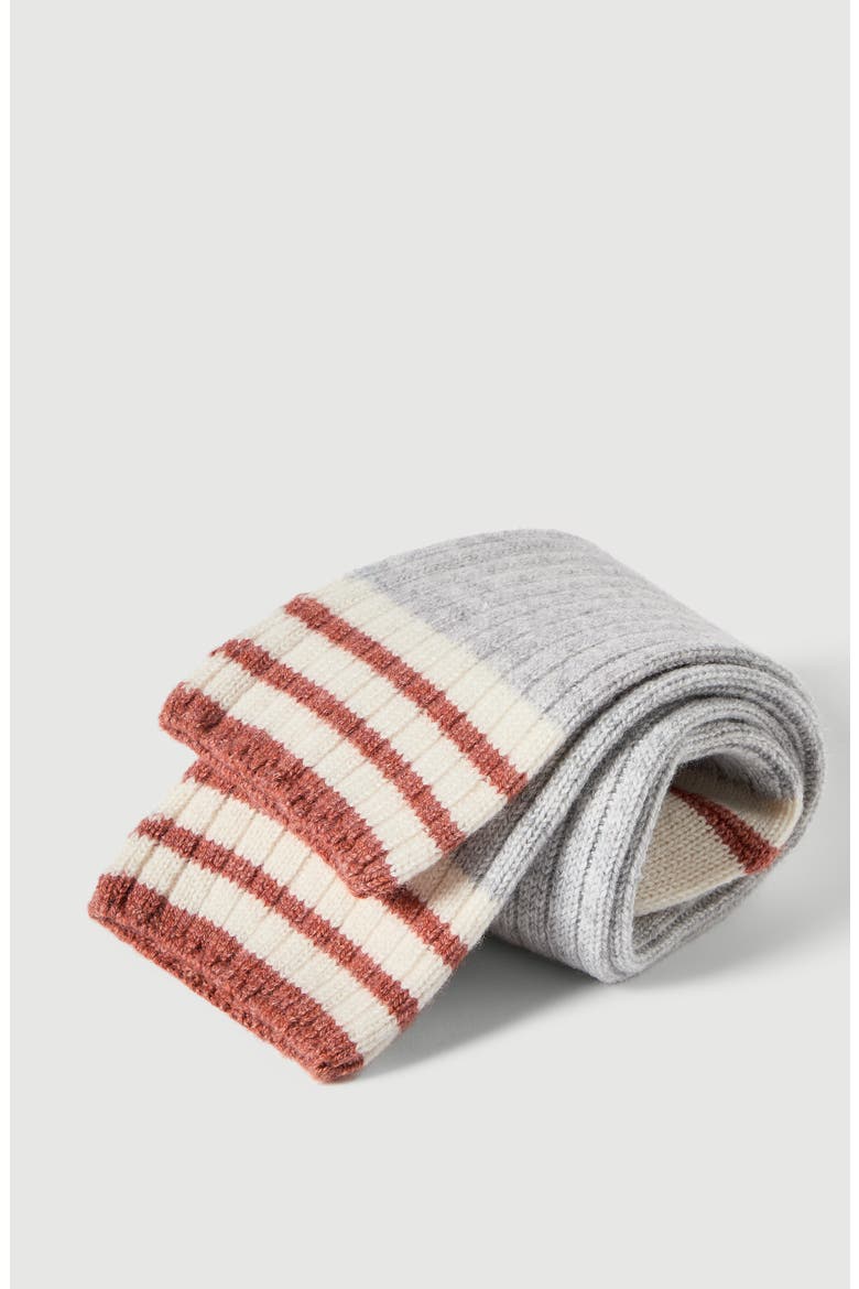 Cashmere rib knit socks, Alternate, color, Light Grey