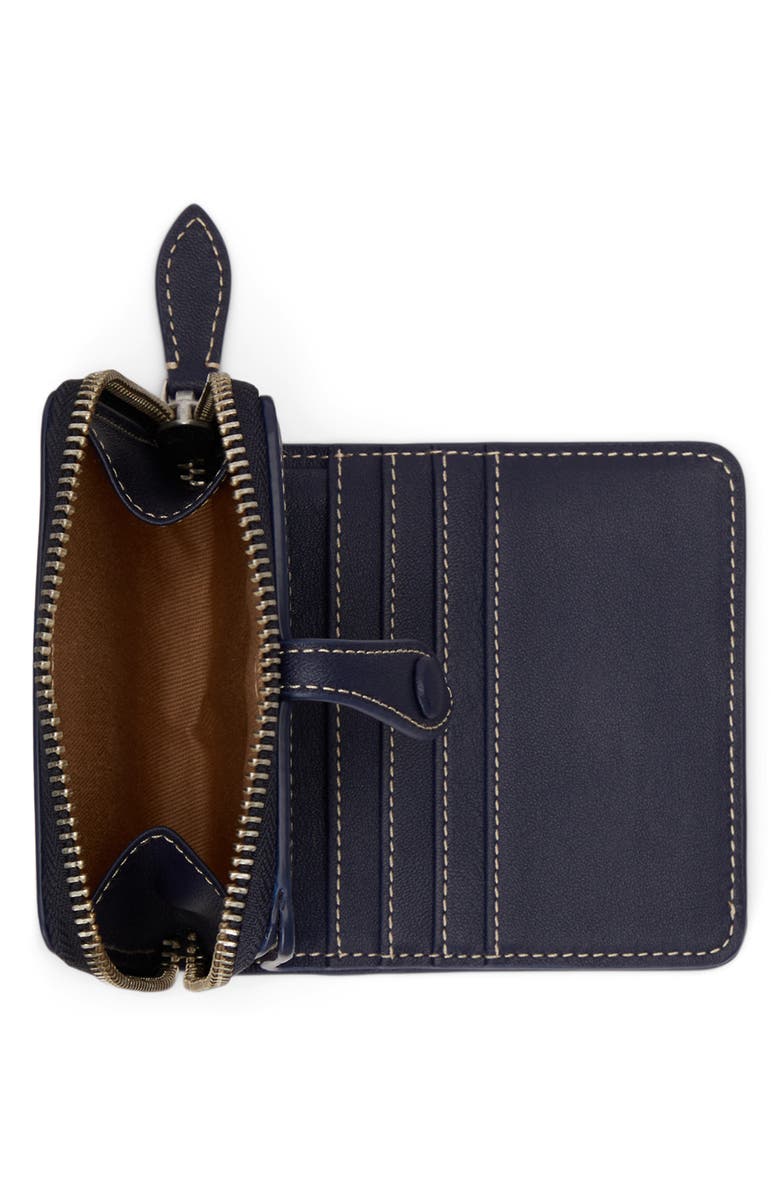 Polo Ralph Lauren Bear Graphic Leather Billfold Wallet, Alternate, color, Newport Navy