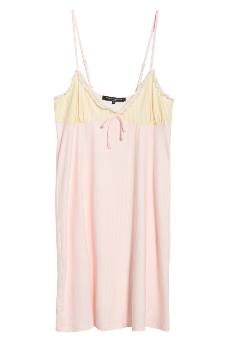 Eyelet Trim Chemise, Alternate, color, LEMON PINK