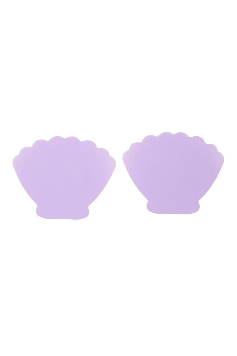 Shell Reusable Nipple Covers, Main, color, PURPLE