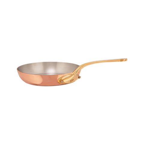 M
Heritage 200 B 2mm Polished Copper 
Stainless Steel Frying Pan With Brass Handles, 10.24-in