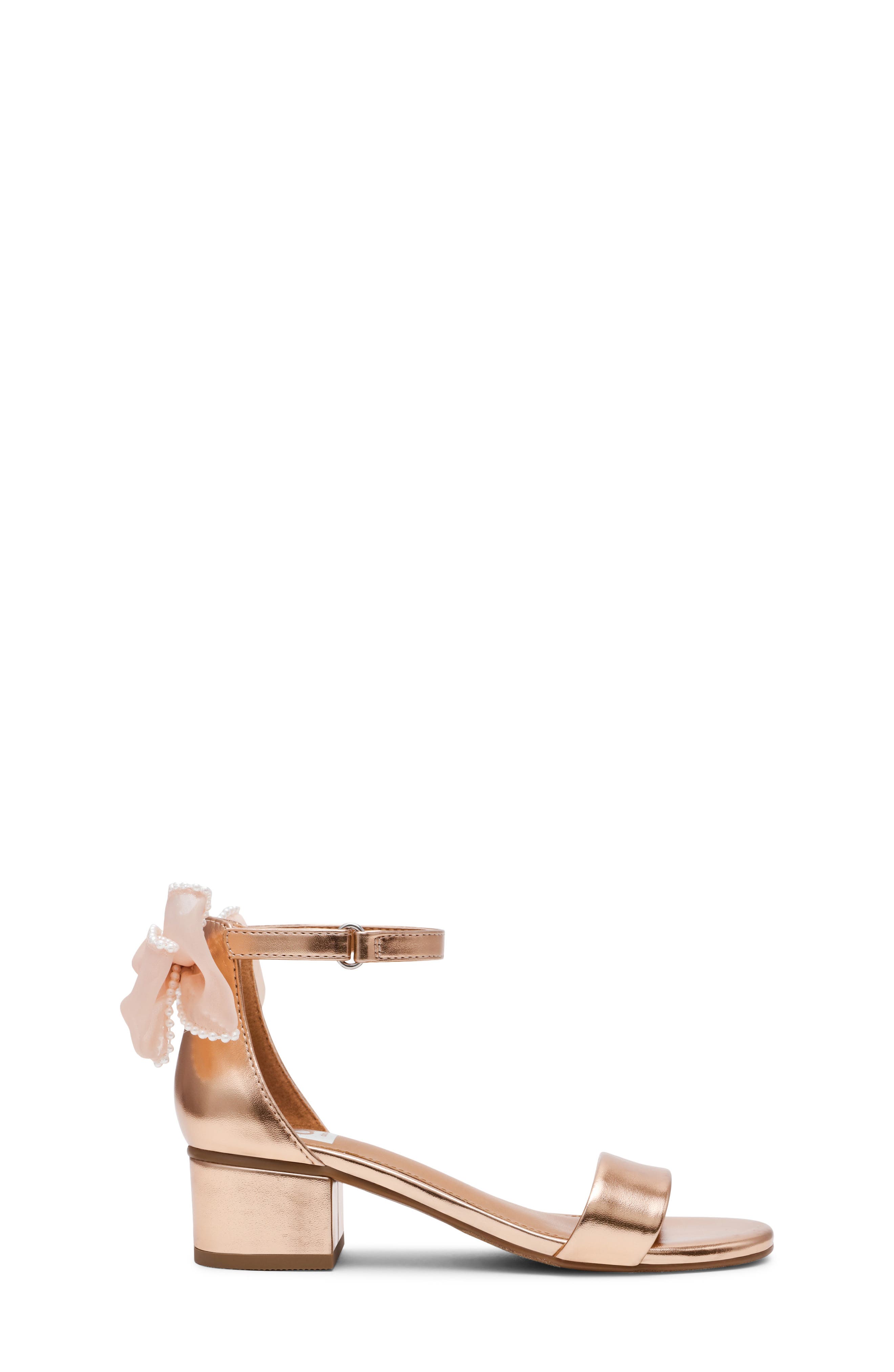 DV by Dolce Vita Kids' Greese Ankle Strap Sandal, Alternate, color, Rose Gold