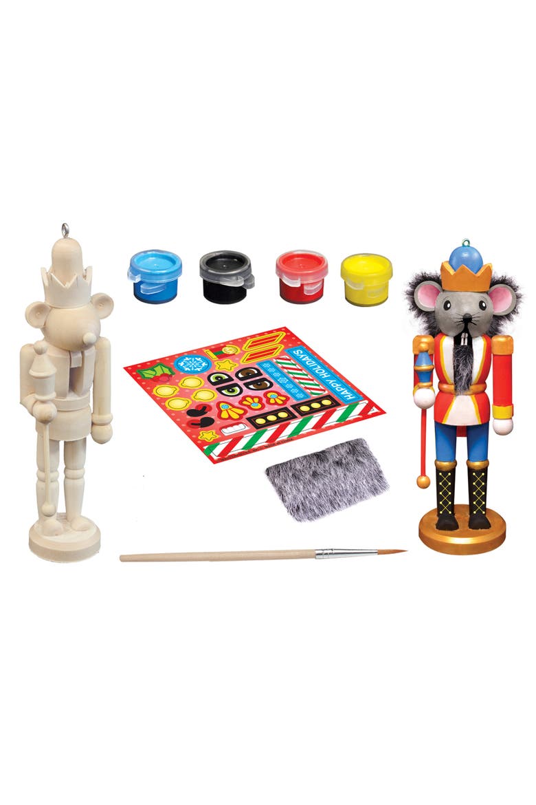Nutcracker Mouse King Ornament Paint Kit, Alternate, color, Multicolor