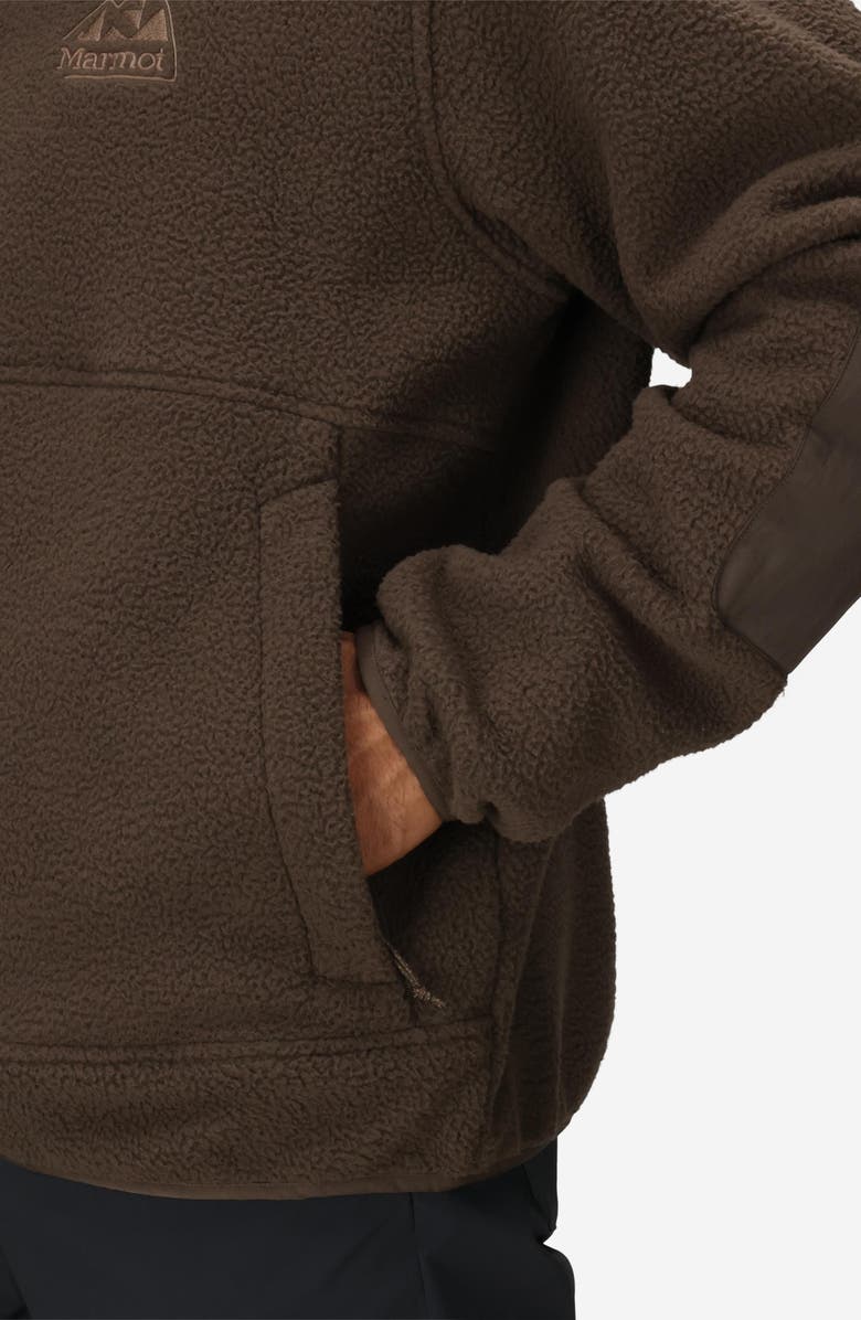 Marmot Wanderer High Pile Fleece Jacket, Alternate, color, Hickory Nut