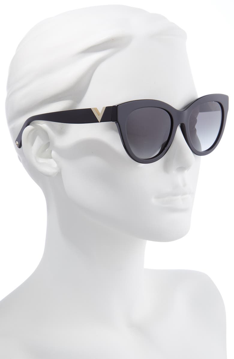 Valentino 54mm Cat Eye Sunglasses, Alternate, color, 