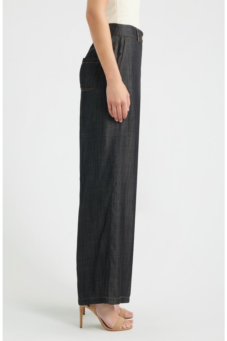 The Madison Wide Leg Jeans, Alternate, color, DARK DENIM