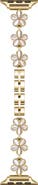Posh Tech June Flower Stainless Steel Apple Watch® Watchband