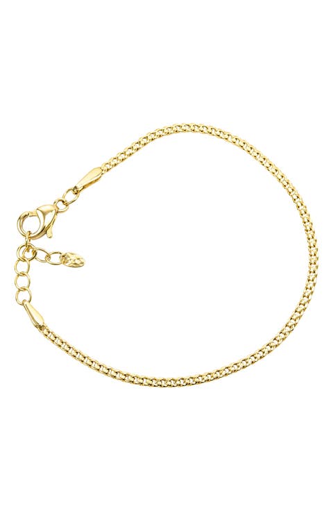 Flat Link Chain Bracelet