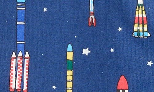 Mini Boden Kids' Rocket Glow In Blue Rockets