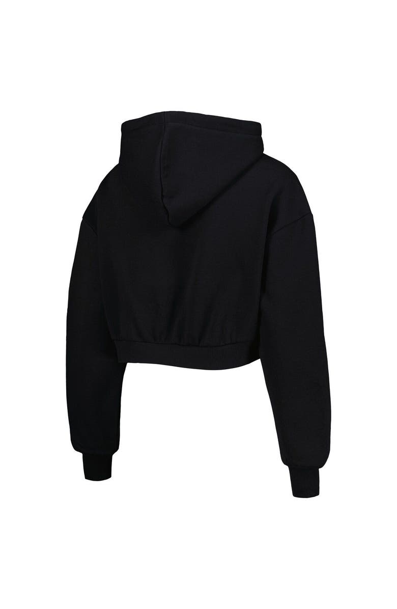 THE WILD COLLECTIVE Women's The Wild Collective Black Arizona Cardinals Cropped Pullover Hoodie, Alternate, color, Black