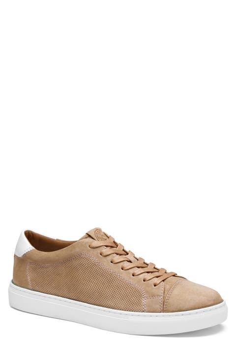 Luther Perforated Leather Low Top Sneaker (Men)