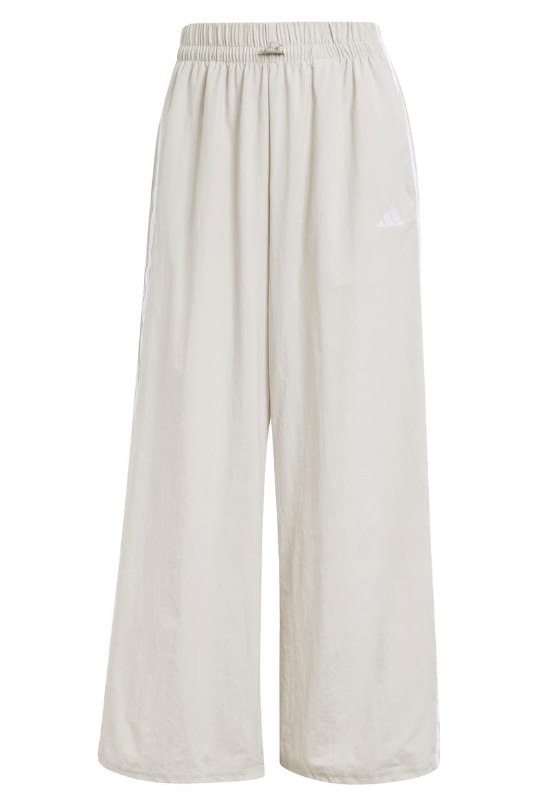 Essentials 3-Stripes Lifestyle Woven Parachute Pants, Alternate, color, WONALU/WHI