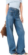 maje Braided flared jeans