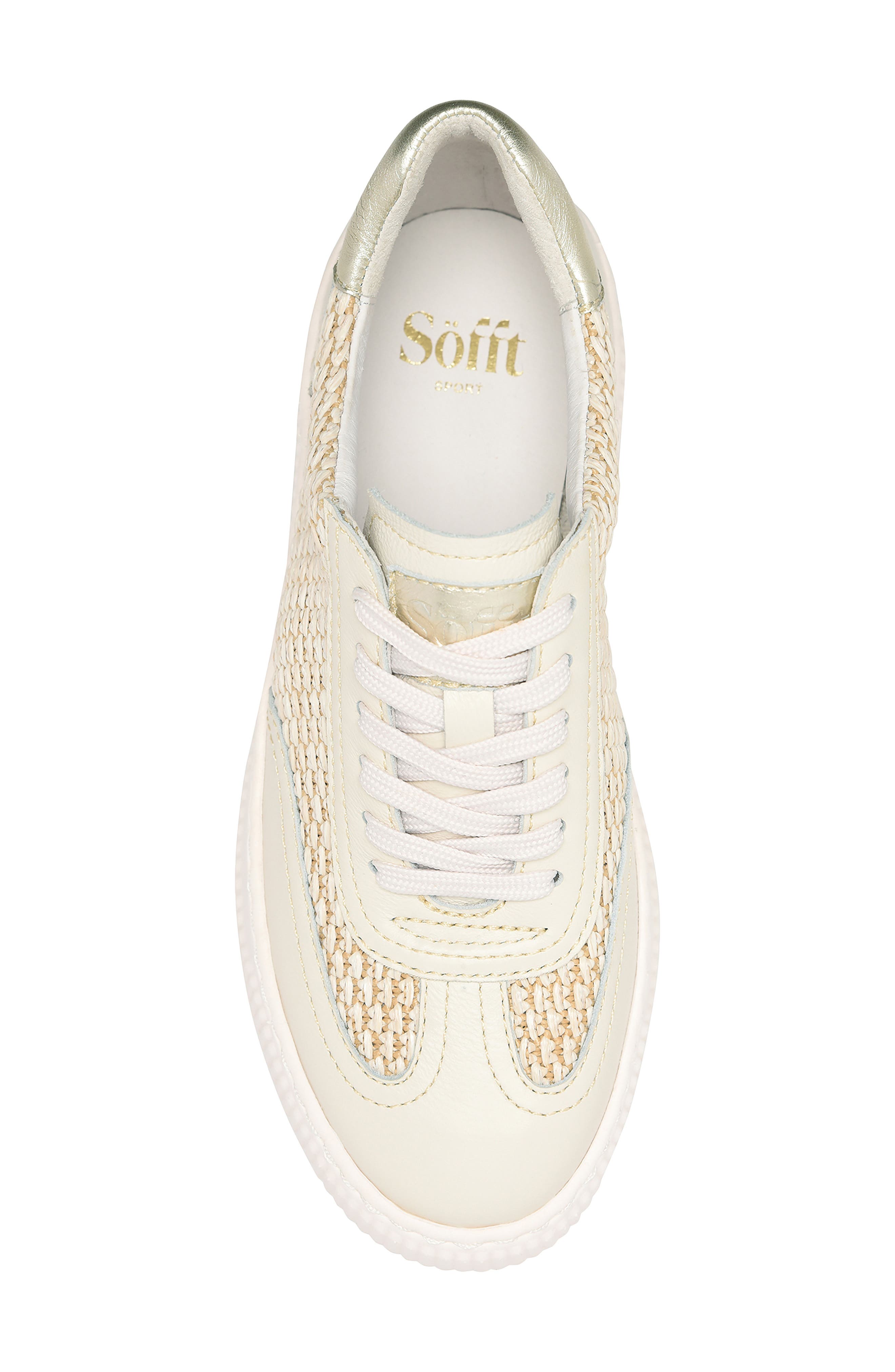 Farra Platform Sneaker, Alternate, color, NATURAL/ OFF WHITE
