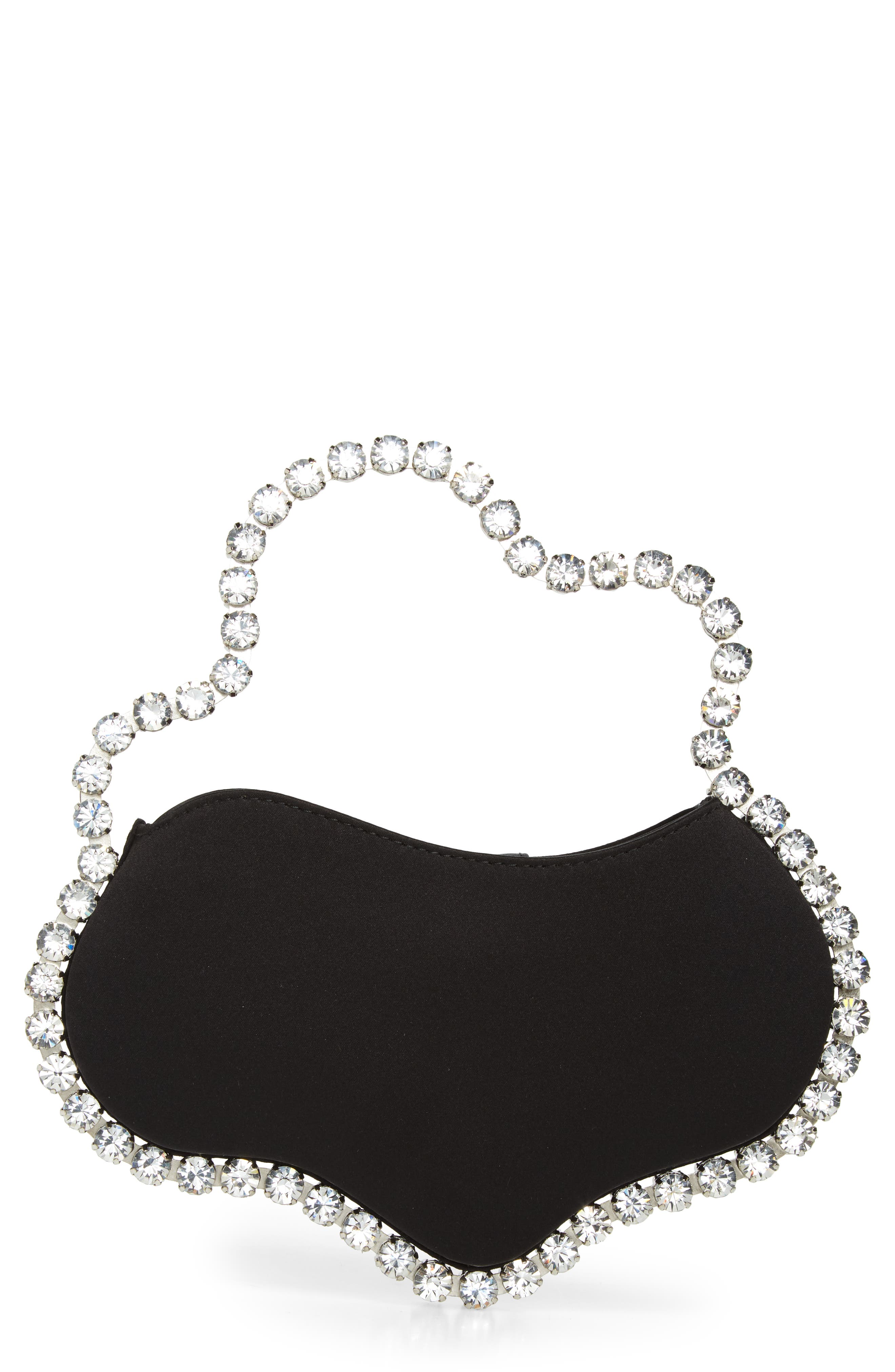 L’alingi Wavy Eternity Satin Clutch, Main, color, 