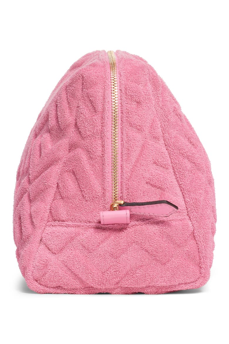 Tess Trapezoid Cosmetics Case, Alternate, color, PINK