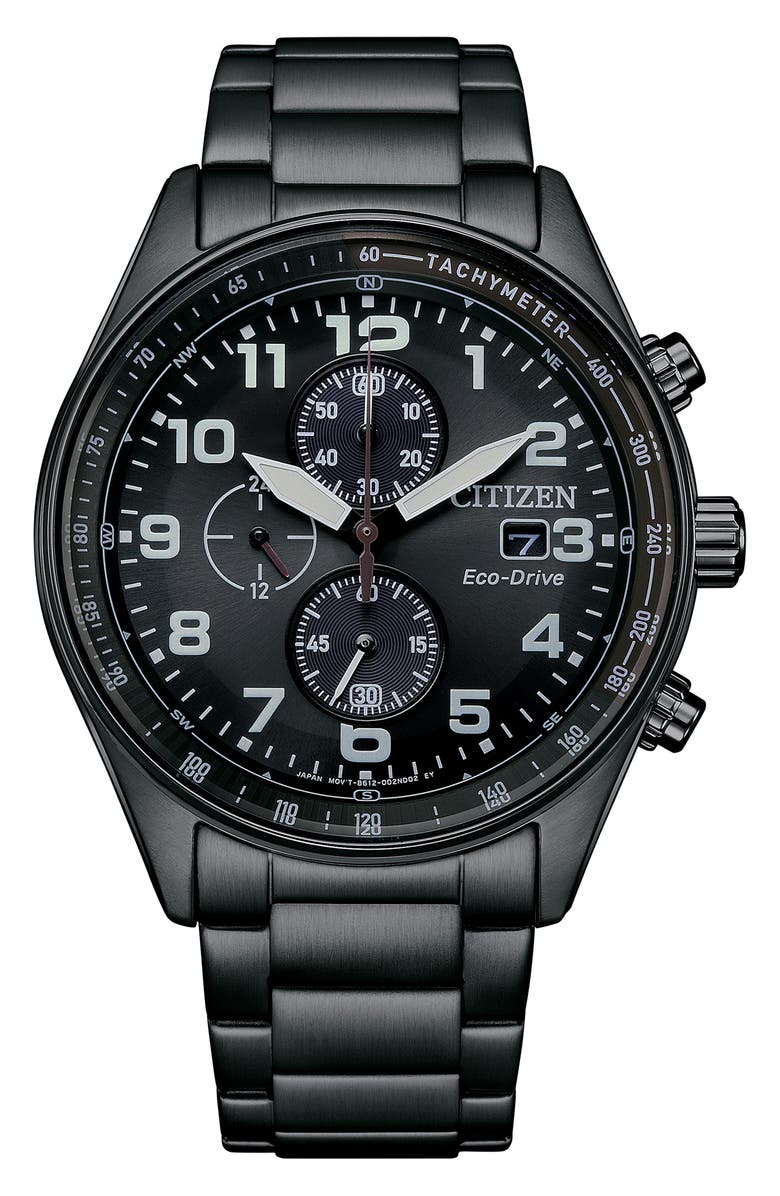 Citizen Eco-Drive Chronograph Bracelet Watch, 43mm, Main, color,