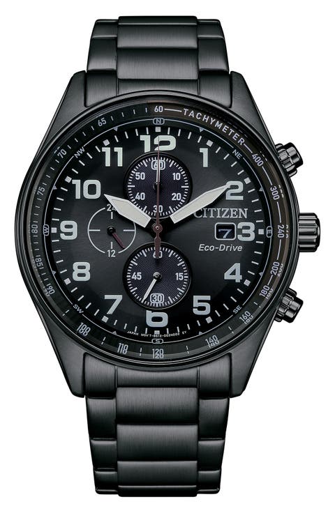 Eco-Drive Chronograph Bracelet Watch, 43mm