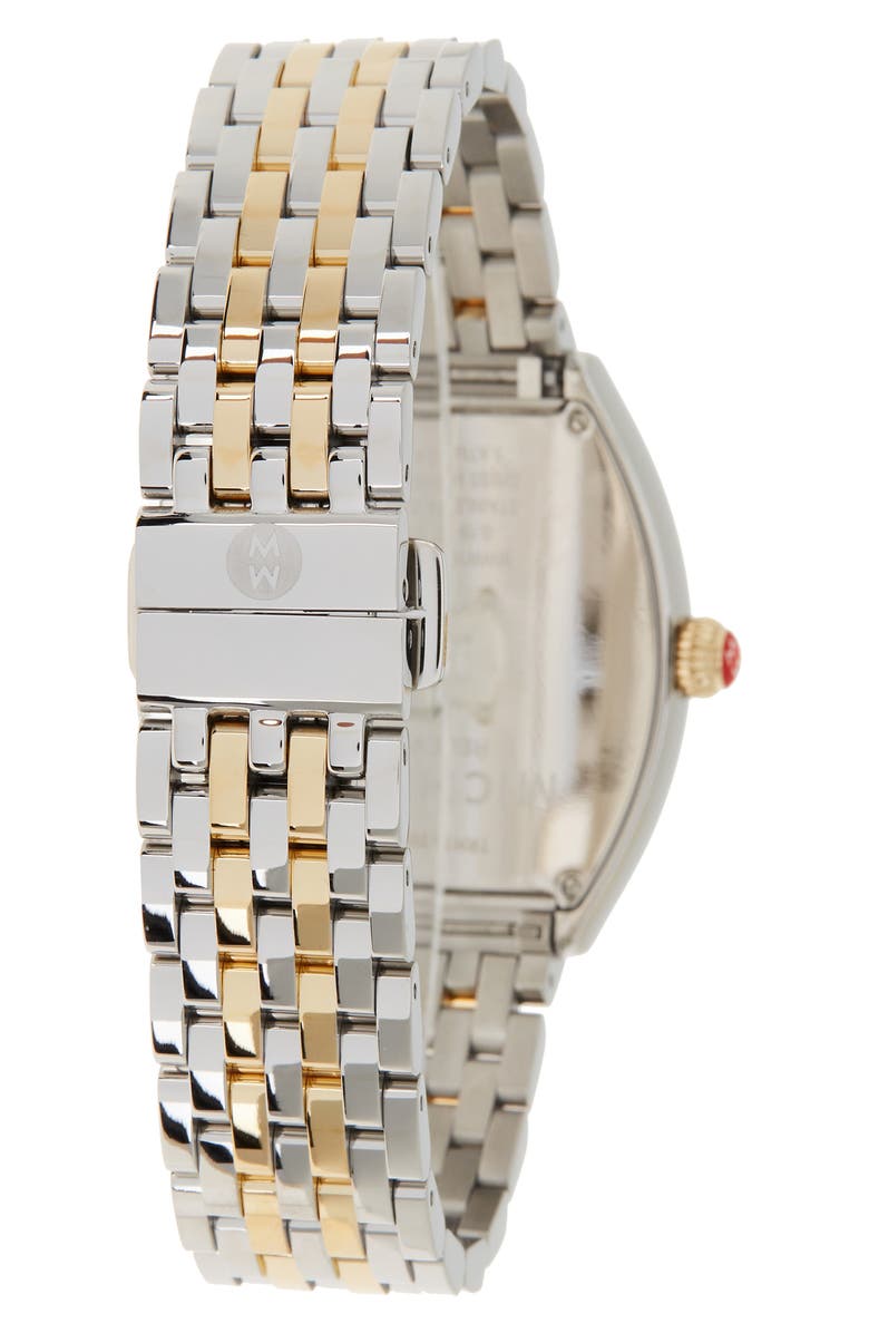 MICHELE Women's Releve Diamond Two-Tone Bracelet Watch, 31mm x 40mm - 0.19 ctw, Alternate, color,
