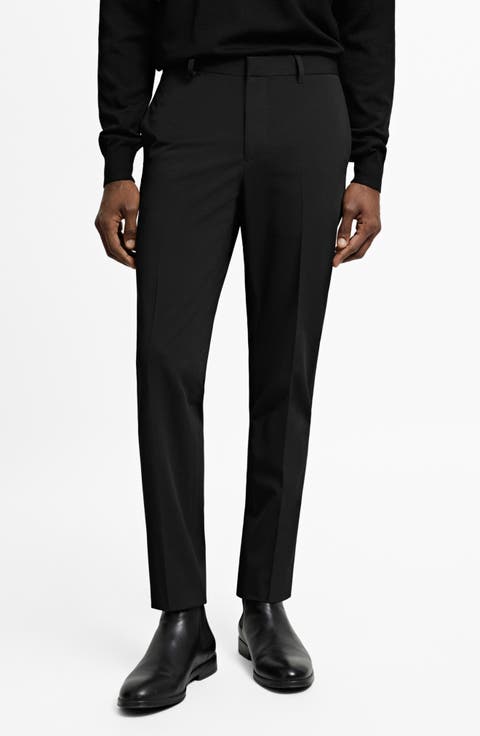 Superslim Fit Flat Front Stretch Dress Pants