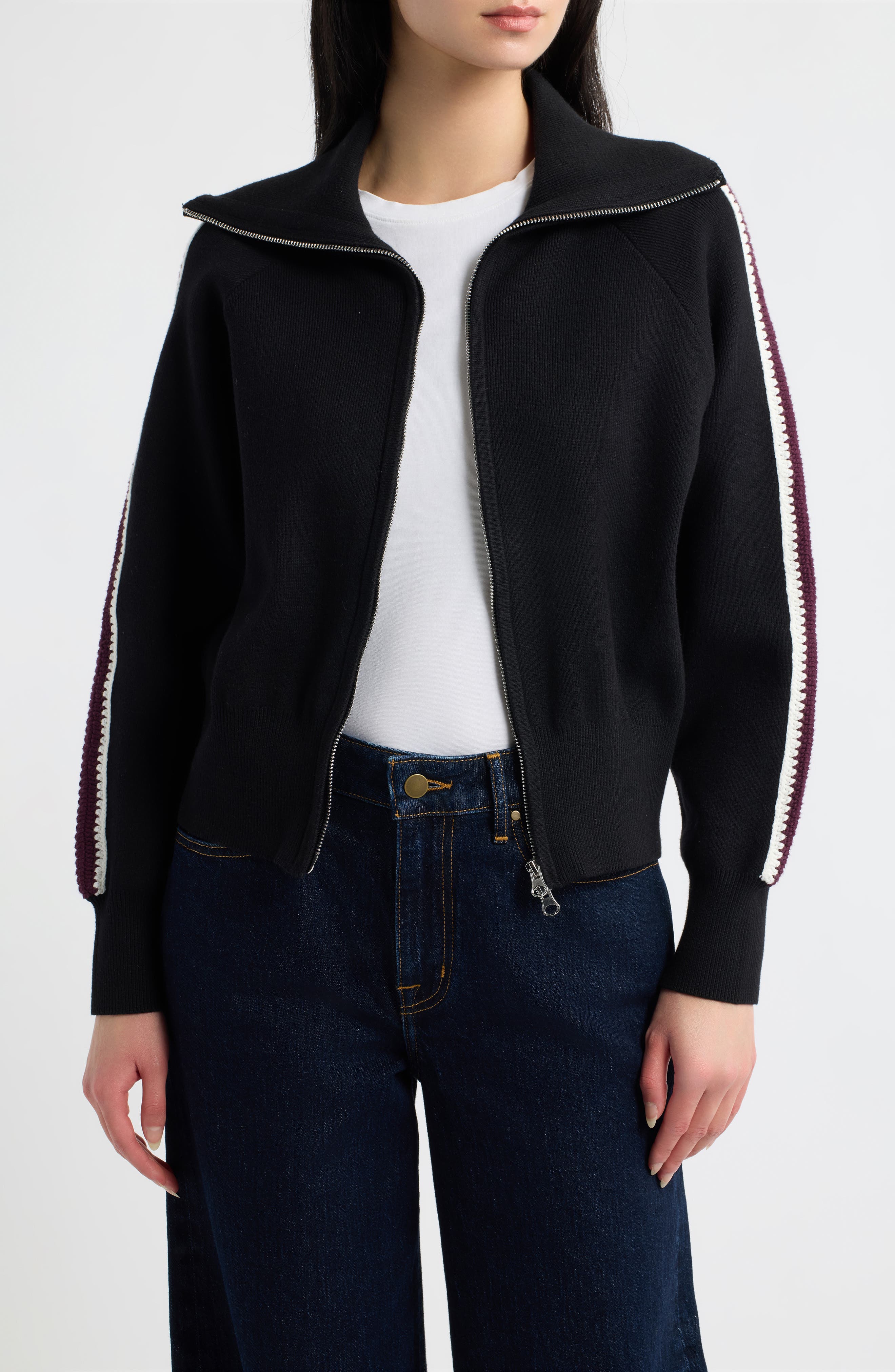 selected BLACK MERLOT STRIPE