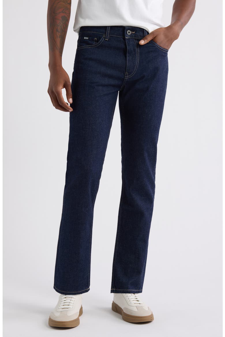 Delaware Slim Fit Stretch Jeans, Main, color, DARK BLUE