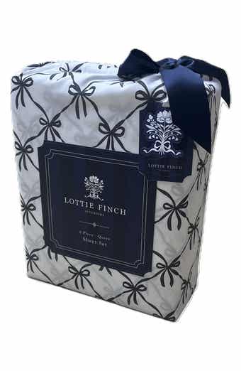 ARTISAN 34 Bow Print 6-Piece Microfiber Sheet Set