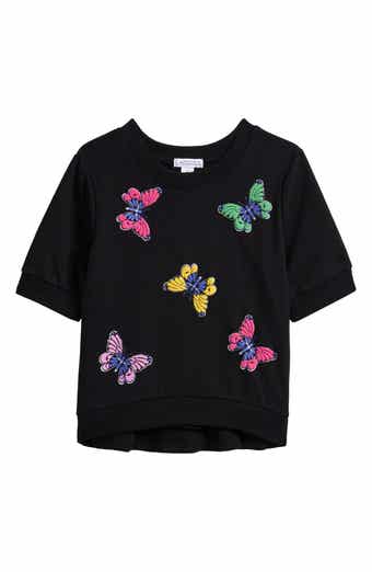Flapdoodles Kids' Puff Print Short Sleeve Knit Top